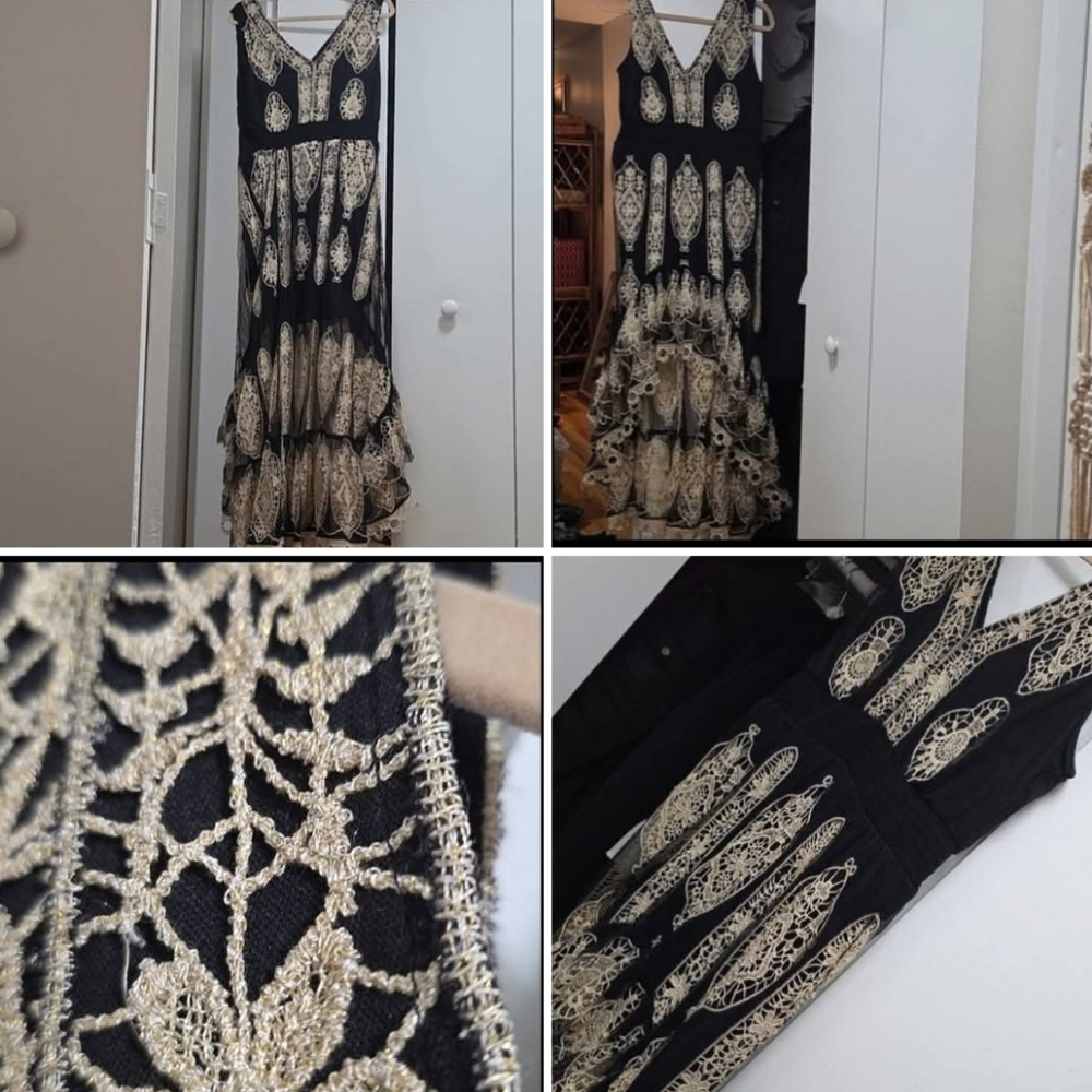 HIigh-Low Vintage Intricately Designed Stynning Dress